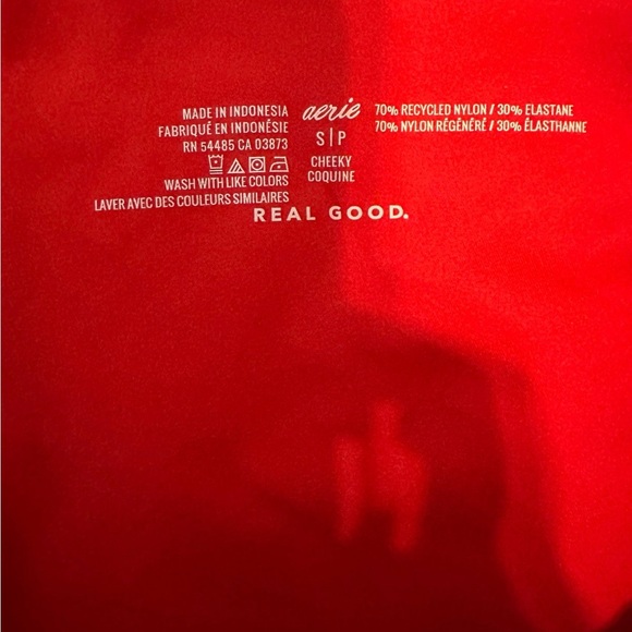 Aerie Red Seamless Cheeky Underwear - Picture 3 of 3